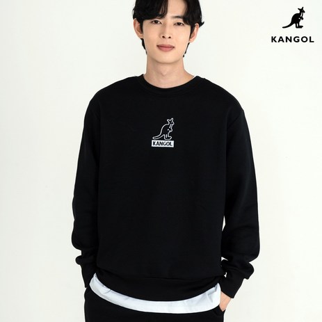 캉골 로고 맨투맨 남녀공용 블랙 K96215-추천-상품