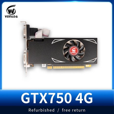 그래픽카드 Veineda gtx 750 4gb gtx750 2gb보다 강한 nvidia geforce 게임용 128bit gddr5 pc 데스크탑, 없음-추천-상품