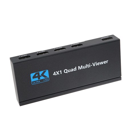 OU555 Coms 4x1 HDMI 화면분할기 멀티뷰어 / 4K30Hz HDCP / 4개 기기를 하나의 TV 모니터 분할 출력, 본상품선택, 본상품선택, 1개-추천-상품