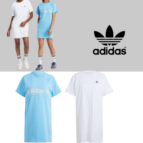 [브랜드정품/AS가능] 아디다스 adidas 오리지널 클래식 드레스 원피스 면티 트레포일 2color 반팔 반소매 롱원피스-추천-상품