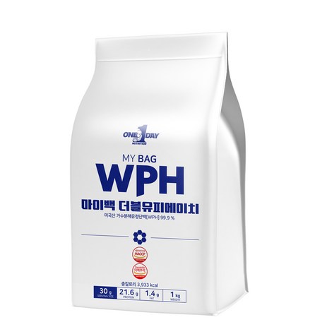 마이백 더블유피에이치 웨이 가수분해유청단백 단백질 보충제 WPH 1kg, 1개-추천-상품