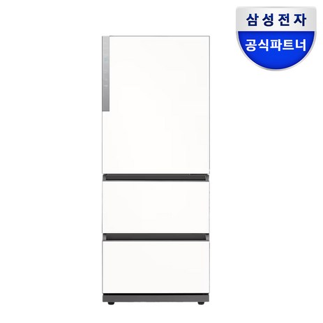 삼성 비스포크 김치냉장고 스탠드형 3도어 328 리터, 에센셜 화이트(메탈), 328리터, 2023년-추천-상품