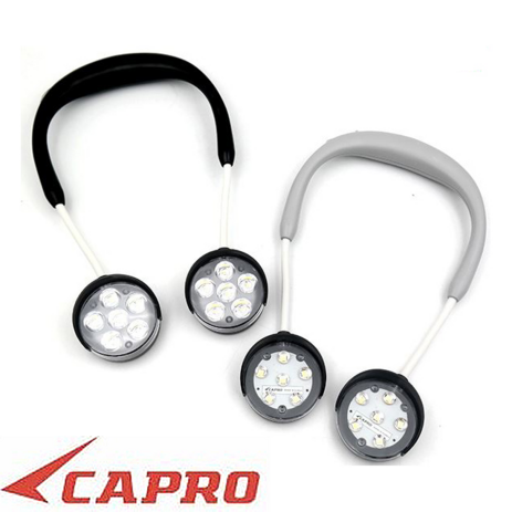 [카프로] LED 충전식 목걸이 랜턴 확산형 직진형 핸즈프리 작업등 캠핑 낚시 등산 라이트 CAP-N1966, 1개-추천-상품