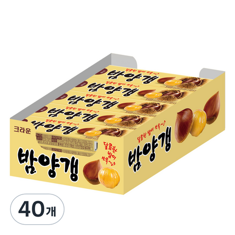 크라운 밤양갱, 50g, 40개-추천-상품