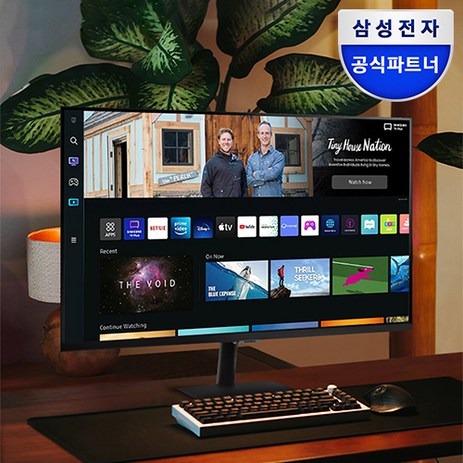 삼성전자 32인치 LS32CM500EKXKR 스마트 IPTV 넷플릭스 유튜브 허브 YouTube 원룸 캠핑용 글램핑 OTT IoT SmartThings 삼탠바이미 블랙, RF단자없음_택배배송_자가설치-추천-상품