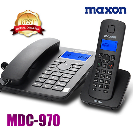맥슨 유무선 전화기 블랙 MDC-970-추천-상품