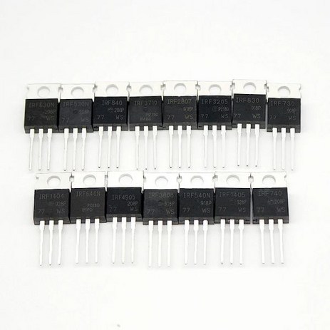 IR MOSFET 트랜지스터 N-CH 파워 MOSFET TO-220 패키지 IRFZ44N IRF3205 IRF540 IRF740 IRF840 IRF4905 IRF9540 IRF41, 33)IRFB3206, 1개-추천-상품