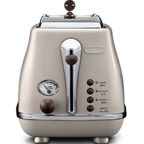 Delonghi 토스트기 홈 토스터 샌드위치 기계 빈티지 CTO2003.VBG, 달콤한 크림-추천-상품