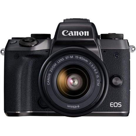 캐논 카메라 US 24.2 디지털 SLR 3.2인치 LCD 블랙 (EOS M5 EF-M 15-45 STM KIT), Black_15-45mm | Base-추천-상품