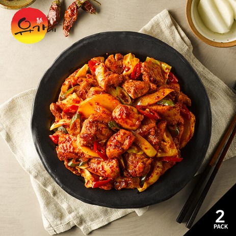 유가네 닭갈비, 600g, 2개-추천-상품