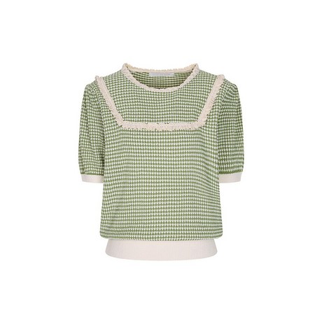 올리브데올리브 레이스 배색 니트 OY4MPD120-추천-상품