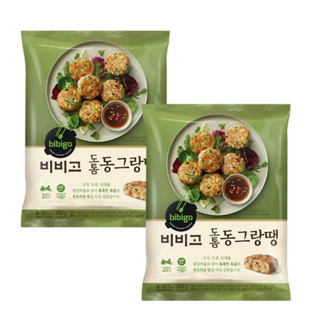 비비고 CJ 도톰 동그랑땡 560g x2개(무료배송), 1.12kg, 2개-추천-상품