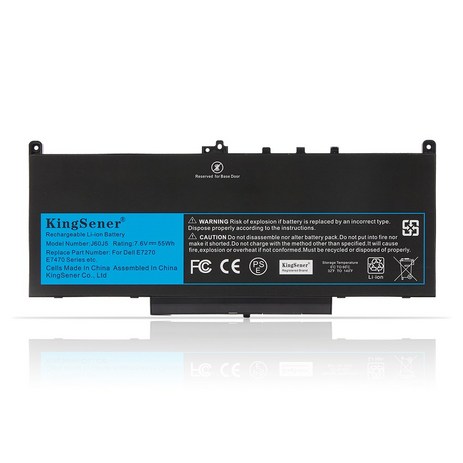 KingSener Dell Latitude E7270 E7470 J60J5 R1V85 MC34Y 242WD 7.6V 55Wh 용 새로운 J60J5 교체 노트북 배터리, 1개-추천-상품