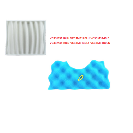 (호환)삼성 청소기 스펀지 먼지통 필터 배기 필터 VC33M2100LR VC33M2110LP VC33M21A0L1 VC33M21A0LG VC33M21A0LN VC33M2110L2, 삼성스폰지+사각화이트 세트-추천-상품