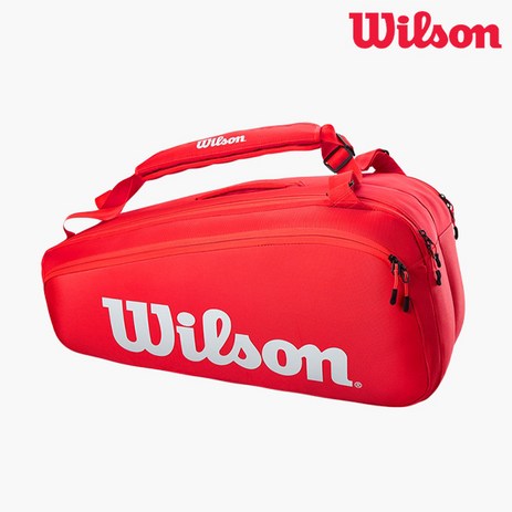 윌슨 슈퍼 투어 9PK RED 2021 WR8010501001 테니스가방, 레드 WR8010501001, 선택완료-추천-상품