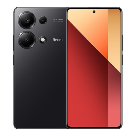 샤오미 레드미 노트13 프로 Redmi Note 13 Pro 4G 글로벌 버전 200MP OIS 카메라 스마트폰 120Hz AMOLED 67W 헬리오 G99 울트라 NFC, 블랙, 8GB, 256GB-추천-상품