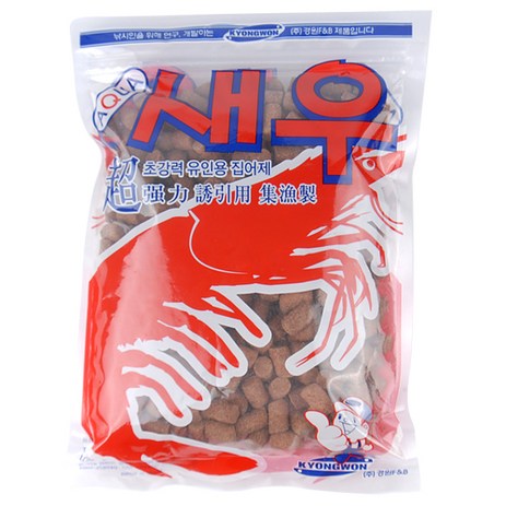 [낚시야놀자] 경원 아쿠아 새우 (통발용 집어제) 채집망용 낚시 떡밥/집어제, 1개, 310g-추천-상품
