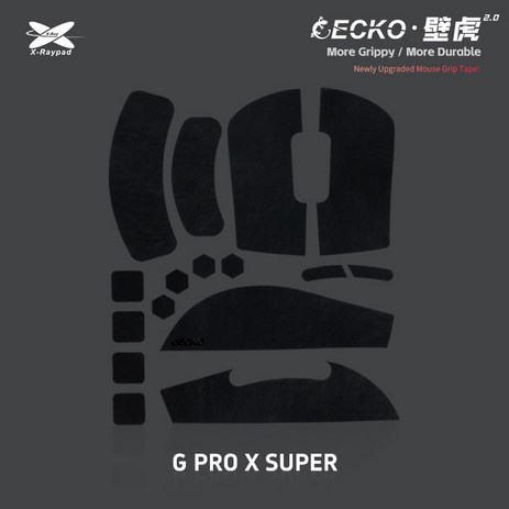 엑스레이패드 PORON 마우스 그립 테이프 GECKO V2 논슬립패치 지슈라 데스에더 V3 pro DIY, Geckos V2 GPX /GPX2(블랙V2)-추천-상품