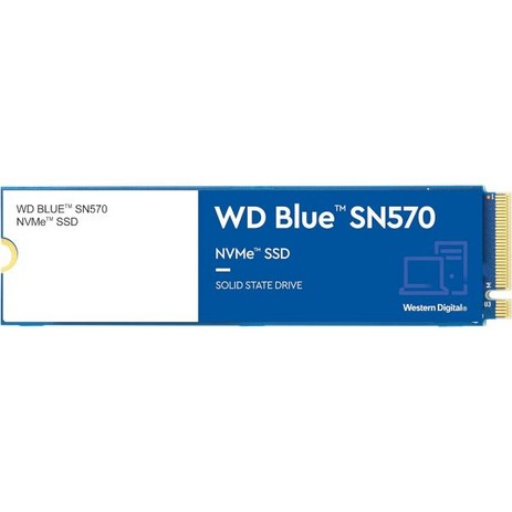 웨스턴디지털 1TB WD Blue SN570 NVMe 내장 SSD - Gen3 x4 PCIe 8Gb/s M.2 2280 최대 3 500MB/s WDS100T3B0C-추천-상품