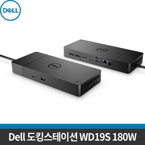 [당일출고] [DELL] 델 WD19S USB-C 노트북 도킹스테이션 /180W 어댑터 /최대 130W 전원공급 /4K /멀티허브/타입C 독, 1개-추천-상품