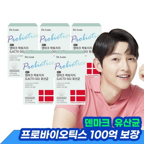 덴마크 락토지지LactoGG유산균 x 5박스, 150g, 5개-추천-상품