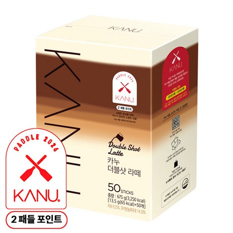 [2패들포인트]맥심 카누 더블샷라떼 50T, 13.5g, 50개입, 1개-추천-상품