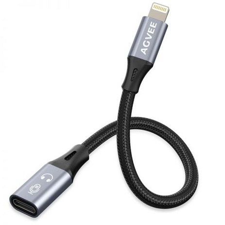 오디오 젠더 선택기 컨버터 AGVEE 3.3ft USB C to 라이트닝 DAC 어댑터 케-추천-상품