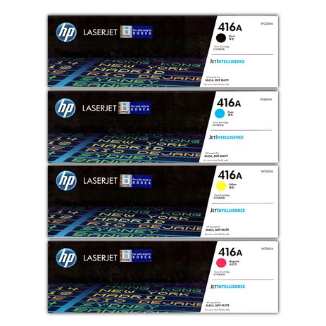 HP 정품 프린터토너 NO 416A 4색세트 W2040A W2041A W2042A W2043A SET, 1세트-추천-상품