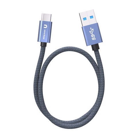 속도빠른 안드로이드오토 케이블 C타입 고속 충전 데이터 케이블 USB3.2 Gen2 A TO C, 블루 10Gpbs, 100cm, 1개-추천-상품