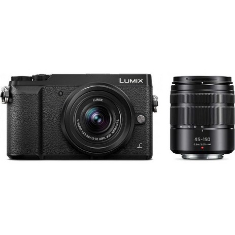 파나소닉 루믹스 GX85 4K 디지털 카메라 16메가픽셀 미러리스 카메라 키트, w/ 12-32mm and 45-150mm-추천-상품