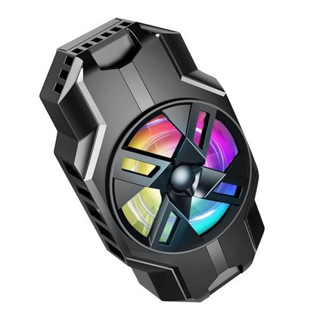 폰쿨러 핸드폰쿨러 백클립 경량 반도체 폰 라디에이터 RGB 조명이 있는 핸드폰용 무소음쿨러 게임용-추천-상품