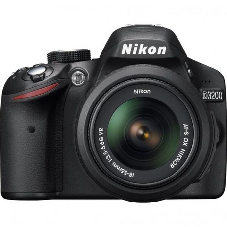 Nikon D3200 24.2 MP CMOS 디지털 SLR 18-55mm f / 3.5-5, 블랙_18-55mm 포함 | 베이스.-추천-상품