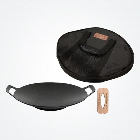 자이글 캠핑 그리들 세트 38cm (전용가방+손잡이), 1세트-추천-상품