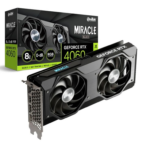 이엠텍 지포스 RTX 4060 MIRACLE BLACK D6 8GB-추천-상품