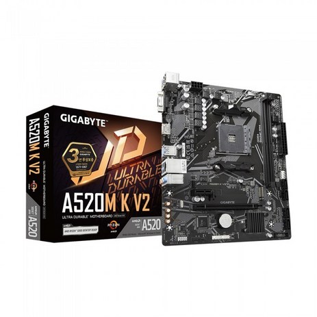 GIGABYTE 정품 기가바이트 A520M K V2 제이씨현 M-ATX DDR4 AMD 메인보드-추천-상품