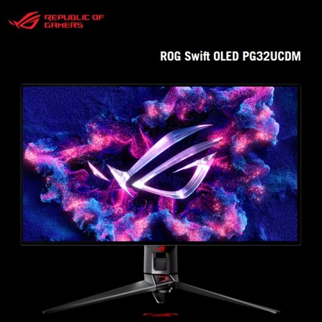 ASUS ROG SWIFT OLED PG32UCDM QD-OLED 32인치 고해상도 4K UHD 240Hz 0.03ms 게이밍 모니터-추천-상품