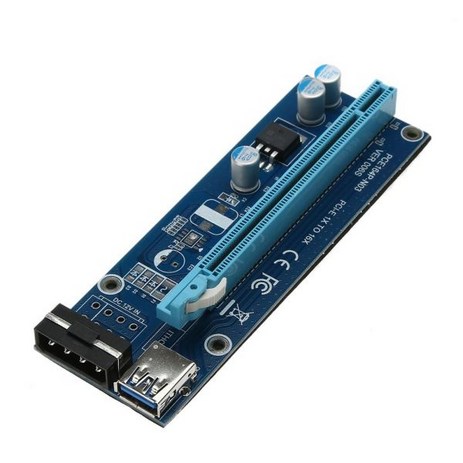 BTC 마이닝 USB 3.0 PCI-E Express Raiser 카드 1x to16x 익스텐더 라이저 어댑터 SATA 전원 케이블 비트 코인 코드, 폴란드, 1개-추천-상품