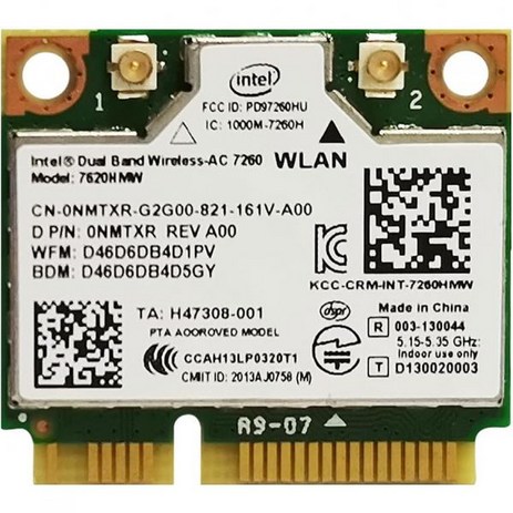 듀얼 밴드 WiFi 무선 액세스 7260 AC 7260HMW 네트워크 어댑터 PCI 익스프레스 하프 미니 카드 2.45GHz 블루투스 4.0 8-추천-상품