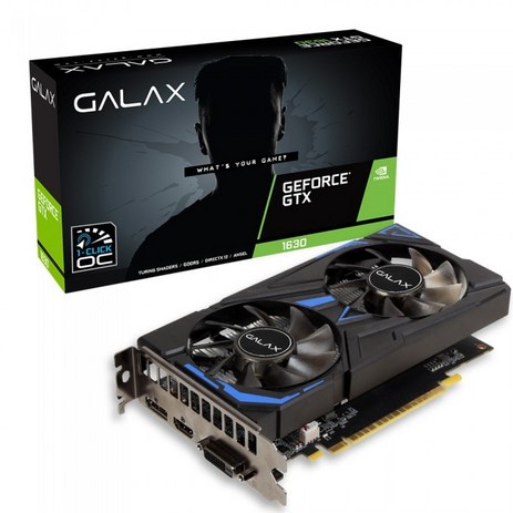 갤럭시 갤라즈 GALAX 지포스 GTX 1630 EX BLACK OC D6 4GB-추천-상품