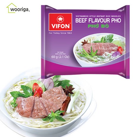 비폰 포보 베트남 쌀국수 즉석라면 소고기맛, 60g, 30개-추천-상품