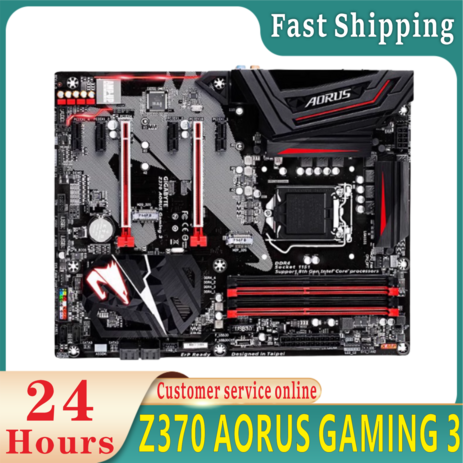 기가바이트 Z370 AORUS Gaming 3 텔 LGA1151 ATX 2xM.2 USB 3.1 RGB 퓨선풍기톱 크로스파이어 마더보드, 1개-추천-상품