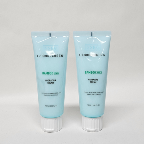 브링그린 대나무 히알루 수분 크림 더블 100ml+100ml 튜브형 [크림샘플증정], 2개, 100ml-추천-상품
