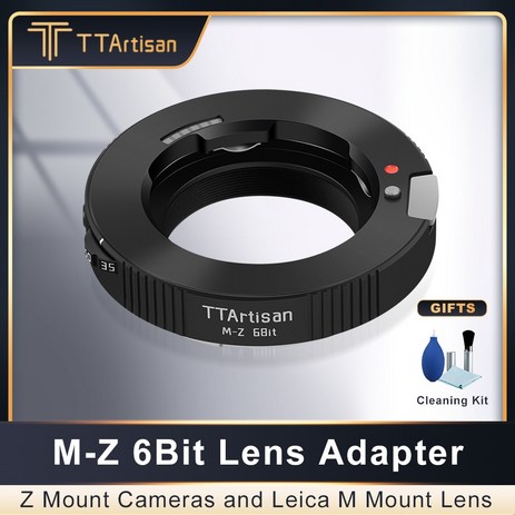 TTArtisan LM-Z 6Bit 렌즈 어댑터 컨버터 Leica M 마운트 렌즈-Nikon Z 미러리스 카메라 EXIF 정보 녹화 호환, 단일옵션-추천-상품