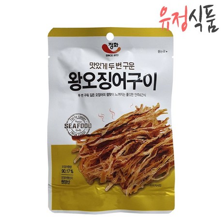 정화식품 맛있게 두 번 구운 왕오징어구이 22g, 10개-추천-상품