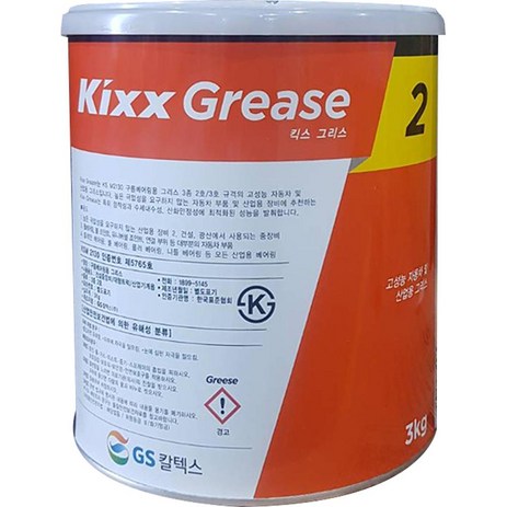 GS칼텍스 KIXX GREASE 2 3KG 킥스 그리스 2 산업용 그리스, 1개-추천-상품