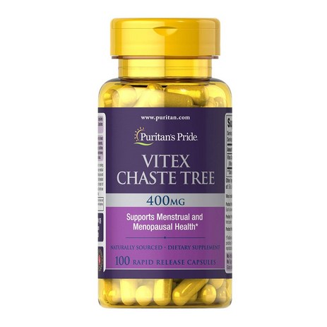 퓨리탄 프라이드 바이텍스 400mg 100캡슐 Vitex Chaste Tree, 100정-추천-상품