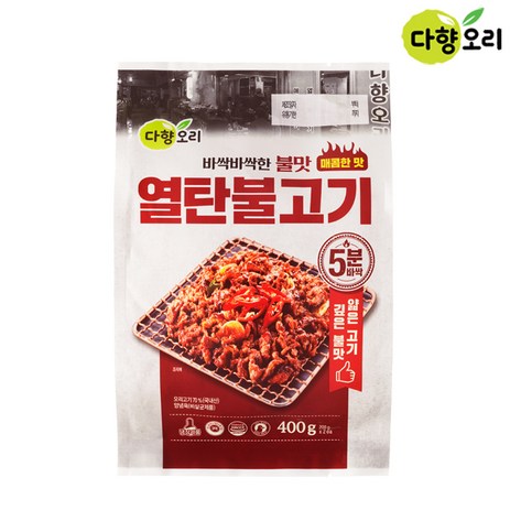 다향오리 열탄불고기(매콤한맛) 400g, 2개-추천-상품