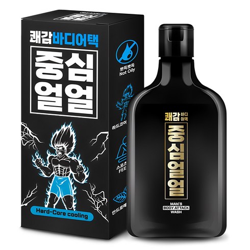 쿨링바디워시 - 중심얼얼 쾌감바디어택 바디워시, 1개, 200ml