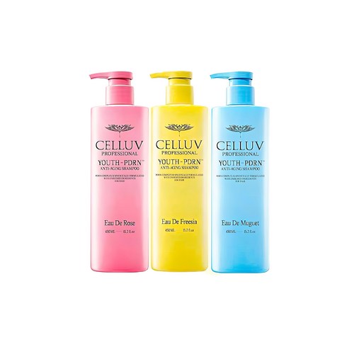  셀럽 PDRN 샴푸 로즈 450mlx3개뮤게 450mlx3개  로즈 200ml - 셀럽샴푸 PDRN 샴푸 로즈 450ML 1개+프리지아 450ML 1개+뮤게 450ML 1개, 1세트