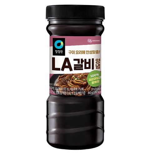 소갈비양념 - 청정원 LA갈비양념, 840g, 1개